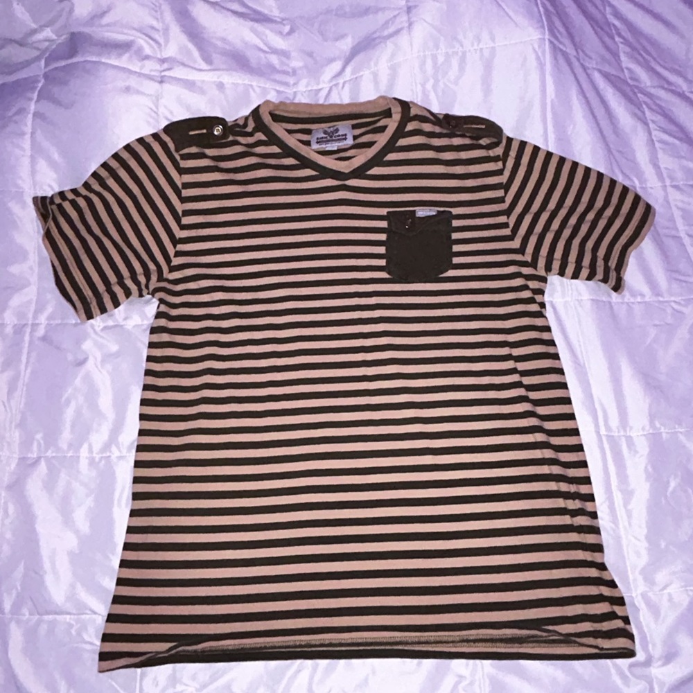 grunge thrifted striped xl tee